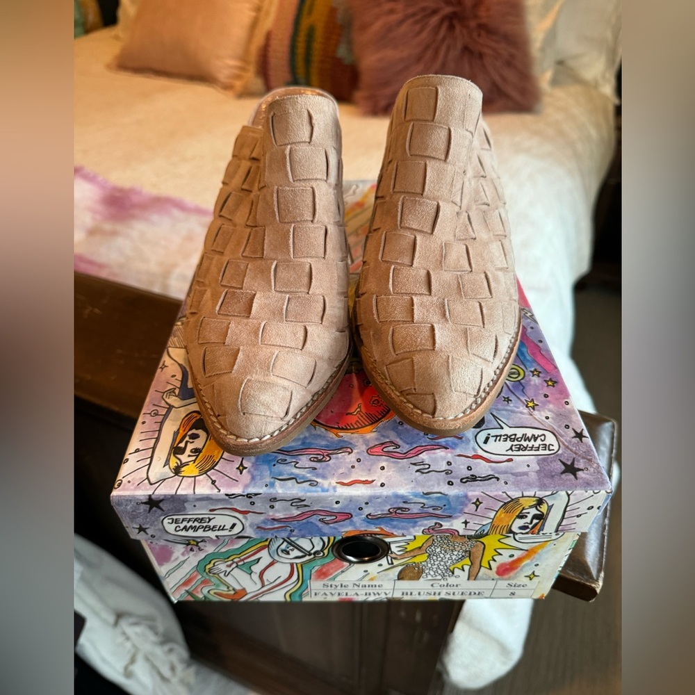 Jeffrey Campbell suede clogs